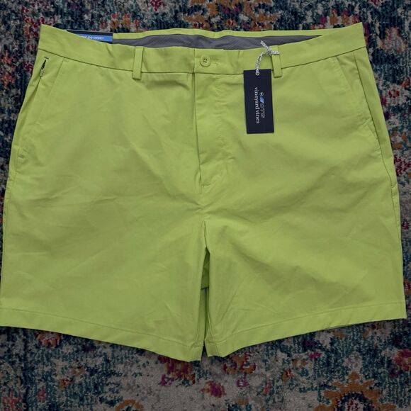 VINEYARD VINES 'On-The-Go Short' Wild Lime Golf Chino Performance OTG - Size‎ 40 - Picture 1 of 7